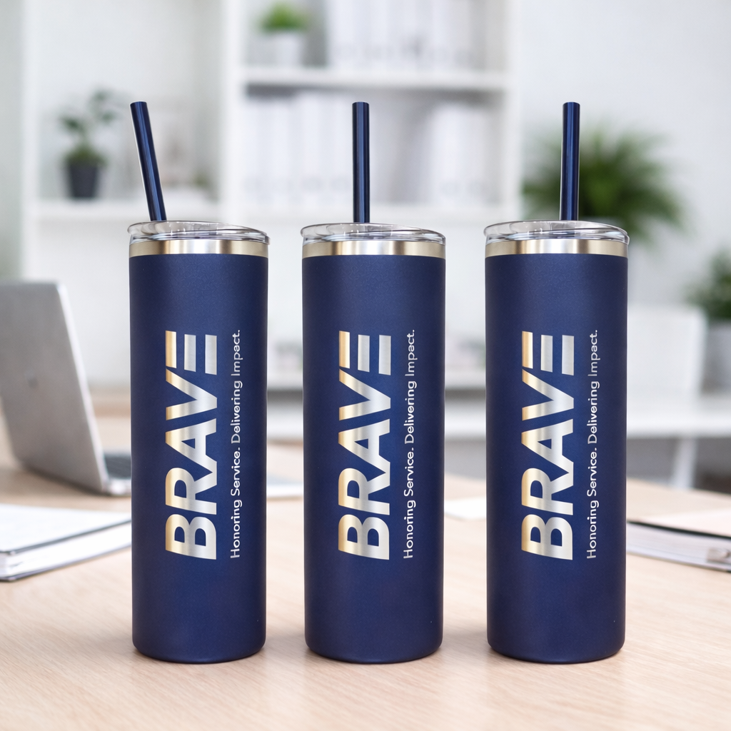 20oz Skinny Tumbler with Leak proof Lid