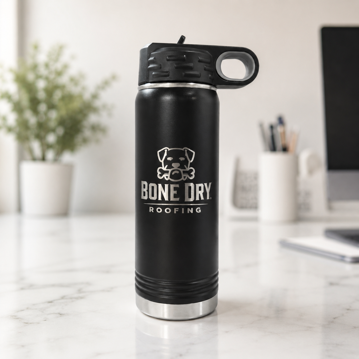 Custom Logo Water Bottle With Handle and straw