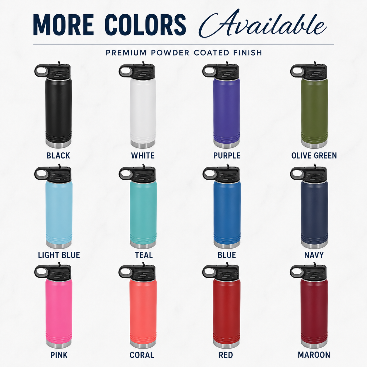 Custom Logo Water Bottle With Handle and straw