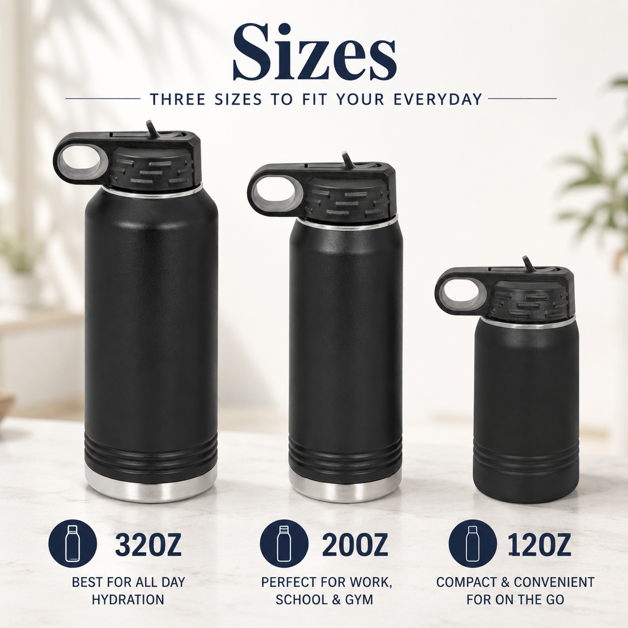 Custom Logo Water Bottle With Handle and straw